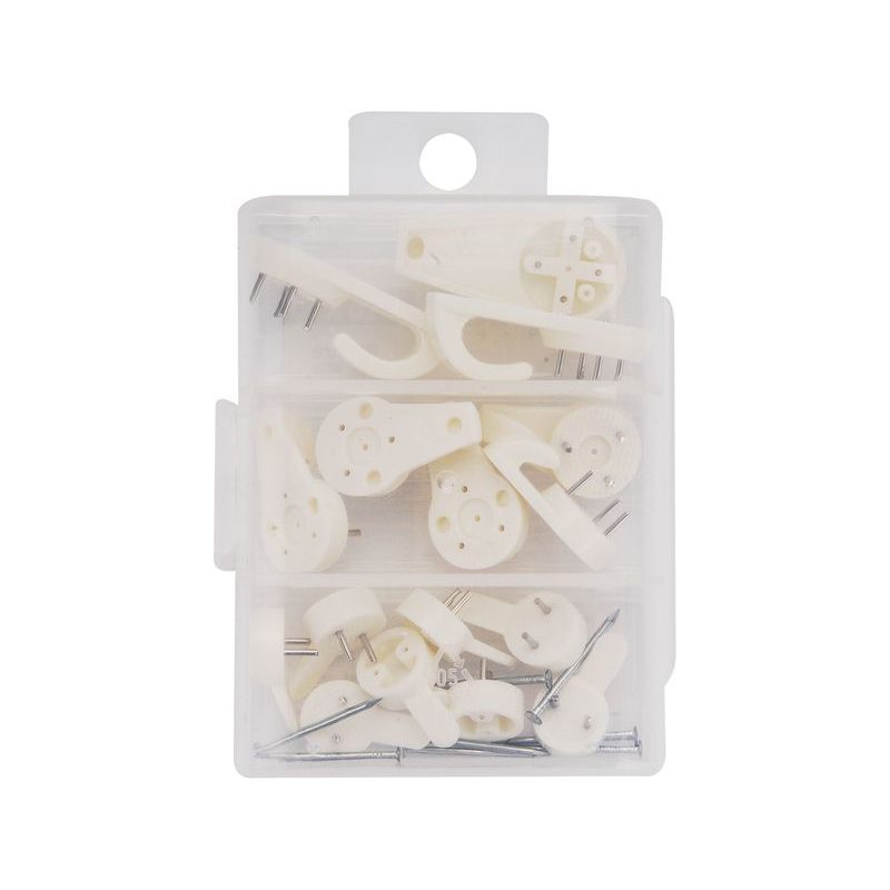 EXTOL CRAFT HÁČKY PLASTOVÉ UNIVERZÁLNÍ 3 ROZMĚRY, SADA 16KS, 16KS, 1451 - HÁČKY NA ZEĎ - PŘÍSLUŠENSTVÍ