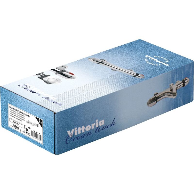 VITTORIA BATERIE TERMOSTATICKÁ SPRCHOVÁ UNIVERZÁLNÍ, 100MM, 72024 - TERMOSTATICKÉ BATERIE A BATERIE S EL. OHŘEVEM - SANITA