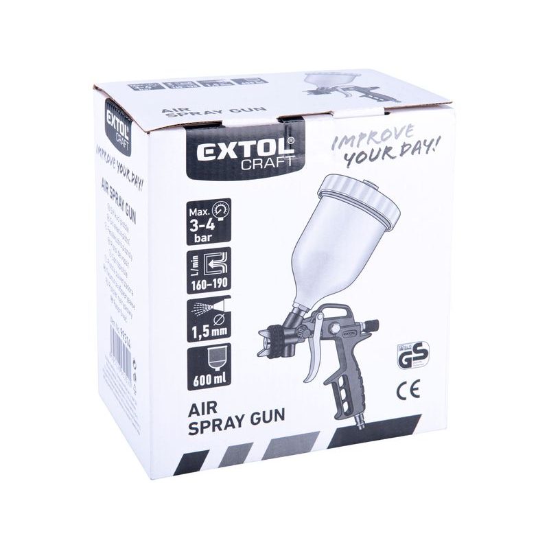 EXTOL CRAFT PISTOLE STŘÍKACÍ, PNEU, 99314 - STŘÍKACÍ PISTOLE - PNEU NÁŘADÍ