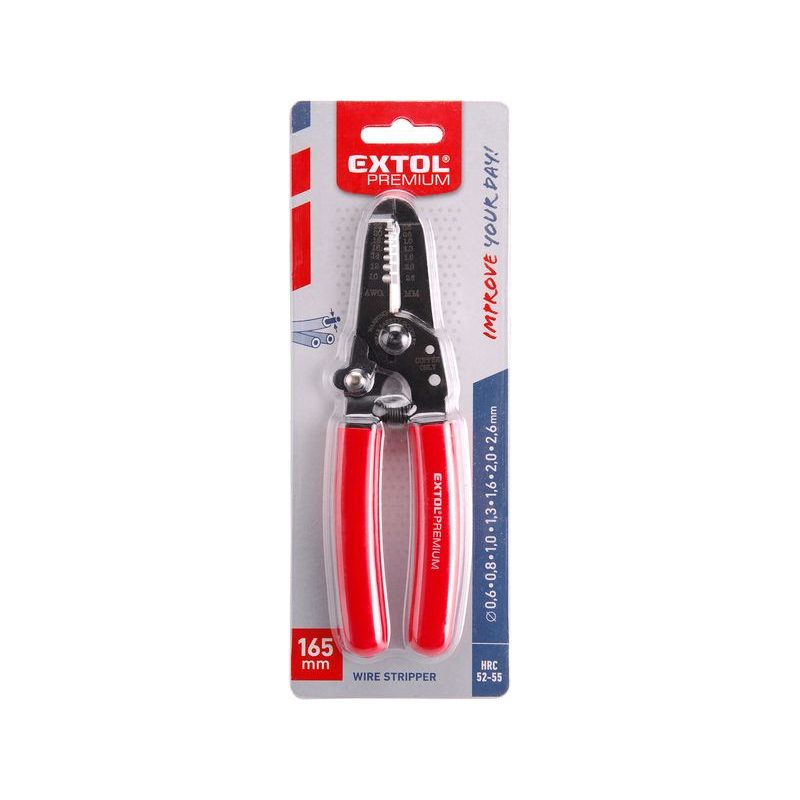 EXTOL PREMIUM KLEŠTĚ ODIZOLOVACÍ/ŠTÍPACÍ NA VODIČE, 165MM/0,6-2,6MM, 8831120 - ODIZOLOVACÍ KLEŠTĚ - RUČNÍ NÁŘADÍ