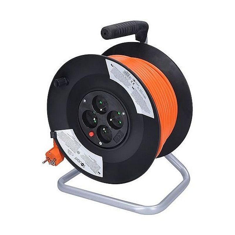 BUBEN VNITŘNÍ 4Z, 50M, ORANŽOVÝ KABEL, 3X1,5MM - PRODLUŽOVACÍ KABELY - PŘÍSLUŠENSTVÍ