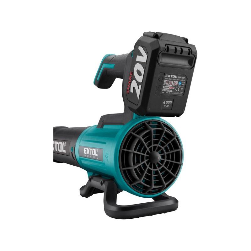 EXTOL INDUSTRIAL FUKAR AKU SHARE20V, BRUSHLESS, 4AH, 8791906 - AKU VYSAVAČ LISTÍ - ZAHRADA