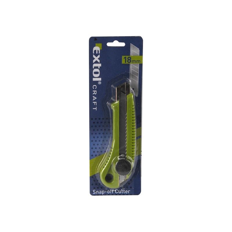 EXTOL CRAFT NŮŽ ULAMOVACÍ S KOVOVOU VÝZTUHOU A KOLEČKEM, 18MM, 80037 - ULAMOVACÍ NOŽE - RUČNÍ NÁŘADÍ