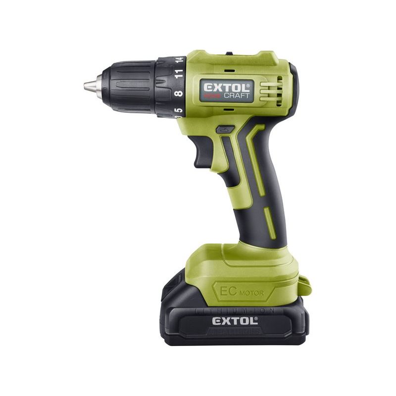 EXTOL CRAFT VRTACÍ ŠROUBOVÁK AKU, BRUSHLESS, 20V LI-ION, 2×2AH, 402450 - AKU ŠROUBOVÁK 18V - 20V - AKU NÁŘADÍ