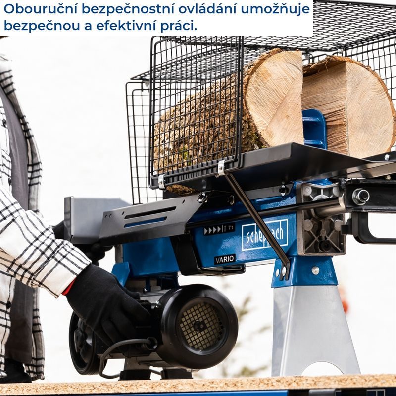SCHEPPACH HL 760 LS HORIZONTÁLNÍ ŠTÍPAČ NA DŘEVO 7T SE STOJANEM - VODOROVNÉ ŠTÍPAČE - ZAHRADA