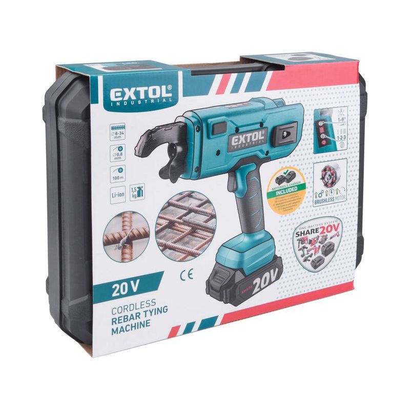 EXTOL INDUSTRIAL VAZAČ ARMATUR AKU SHARE20V, BRUSHLESS, 2AH, 8791860 - AKU SPECIALITY - AKU NÁŘADÍ