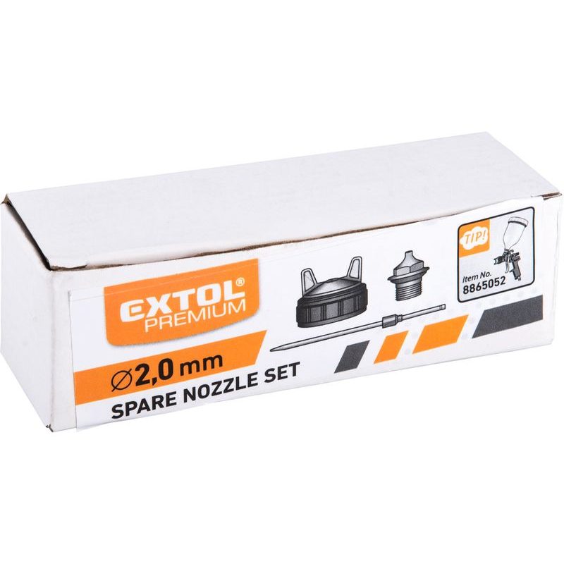 EXTOL PREMIUM TRYSKA NÁHRADNÍ, ⌀2,0MM, 8865052C - DÍLY KE STŘÍKACÍM PISTOLÁM - PNEU NÁŘADÍ
