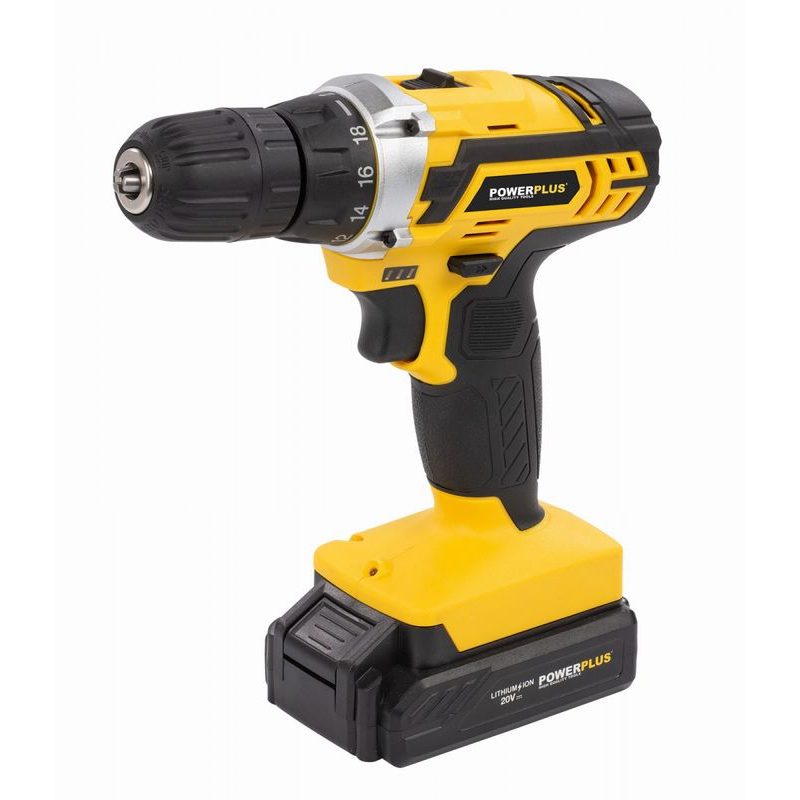 POWERPLUS POWX00501 AKU ŠROUBOVÁK / VRTAČKA 20V LI-ION 3BAT - AKU ŠROUBOVÁK 18V - 20V - AKU NÁŘADÍ
