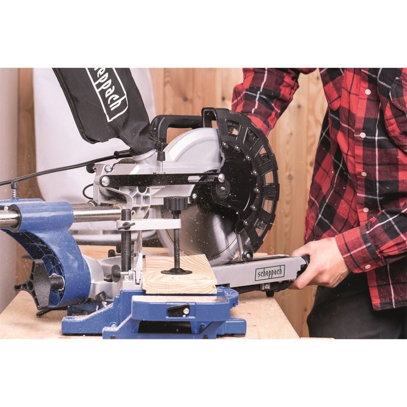 SCHEPPACH HM 254 POKOSOVÁ PILA S POTAHEM A LASEREM + 2. KOTOUČ - POKOSOVÉ PILY DO 260MM - ELEKTRICKÉ NÁŘADÍ