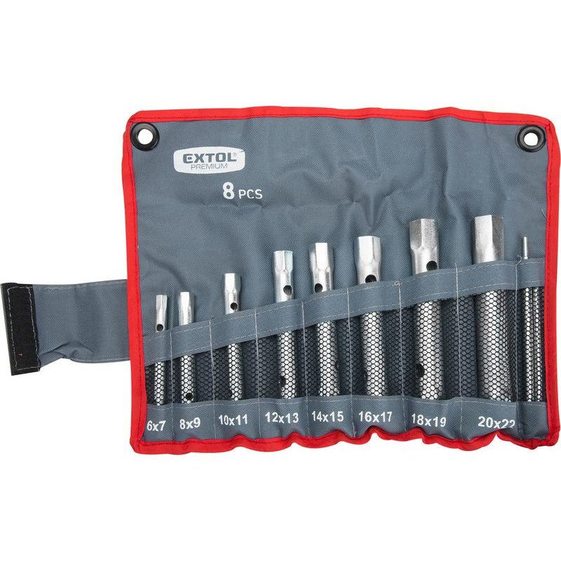 EXTOL PREMIUM KLÍČE TRUBKOVÉ, SADA 8KS, 6-22MM, CRV, 8816370 - SADY TRUBKOVÝCH KLÍČŮ - RUČNÍ NÁŘADÍ