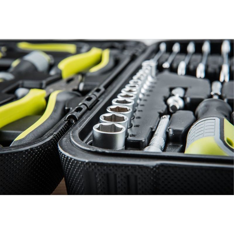 EXTOL CRAFT SADA NÁŘADÍ 65KS, 1/4", 3/8", CRV, 6598 - SADY NÁŘADÍ - RUČNÍ NÁŘADÍ