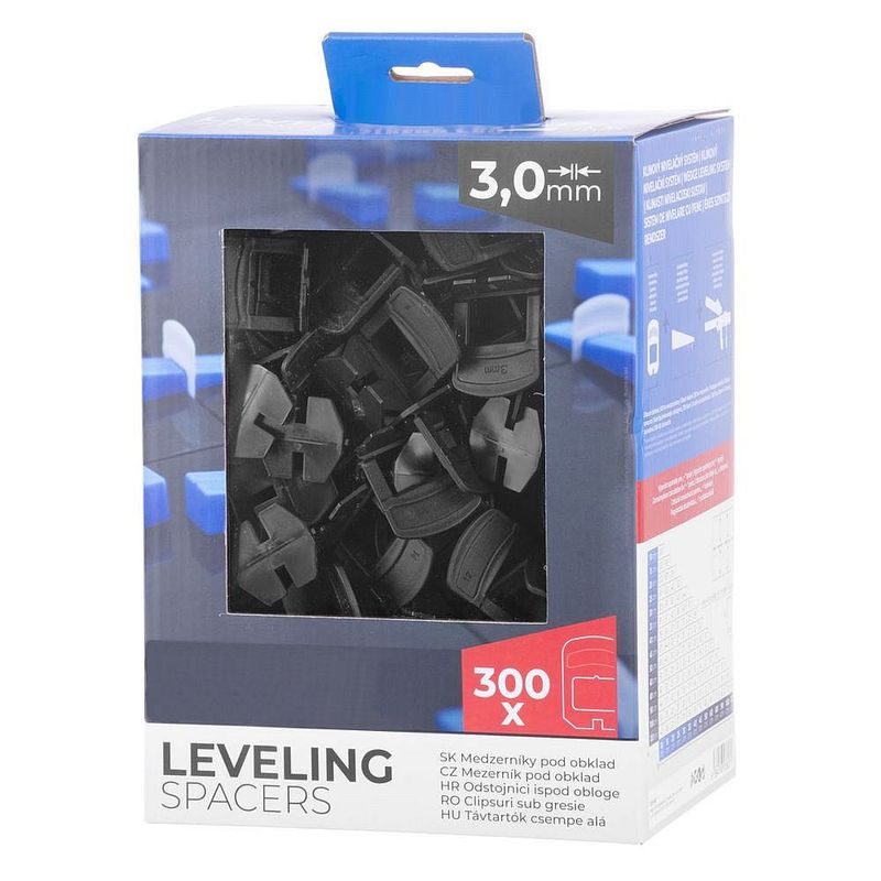 NIVELAČNÍ MEZERNÍK POD OBKLAD 3MM, ČERNÝ, 300KS - OBKLÁDÁNÍ - DŮM A DOMÁCNOST, ELEKTRO..