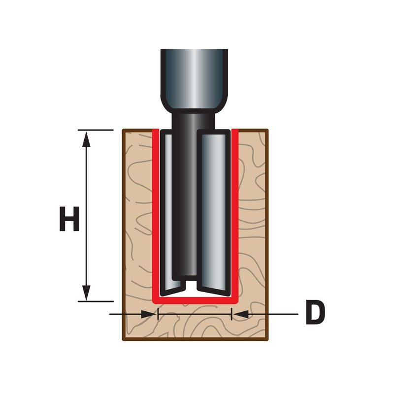 EXTOL PREMIUM FRÉZA DRÁŽKOVACÍ DO DŘEVA, D6,3 X H25, 8802111 - STOPKOVÉ FRÉZKY - PŘÍSLUŠENSTVÍ