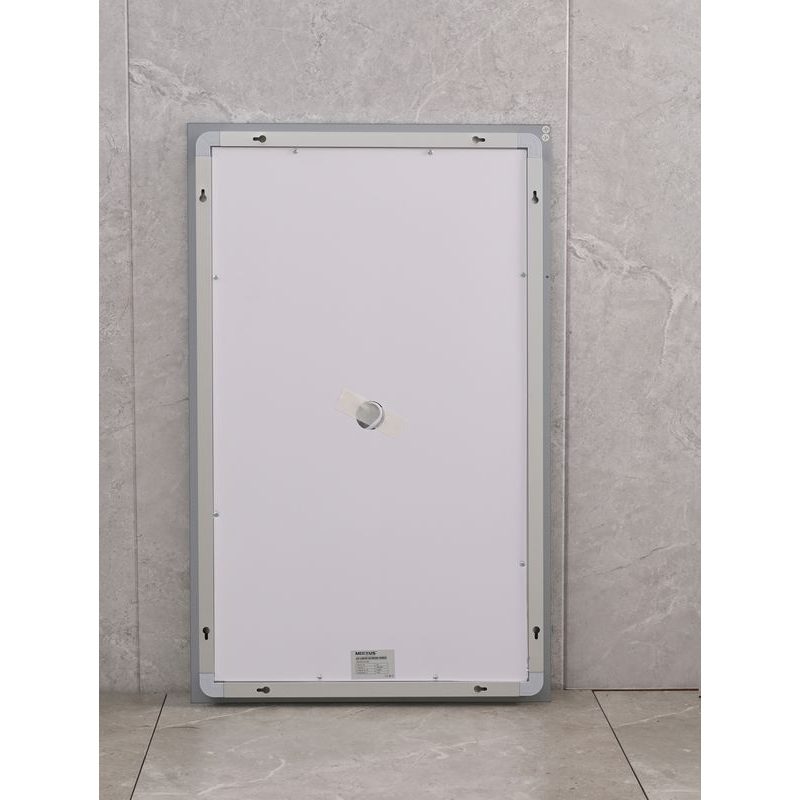 KOUPELNOVÉ ZRCADLO S LED OSVĚTLENÍM, PROTIZAMLŽOVACÍ FUNKCÍ, REGULACÍ JASU A HODINKAMI, MR06-60×80 H | MR06-60×80 HARD PROCRAFT - ZRCADLA - SANITA