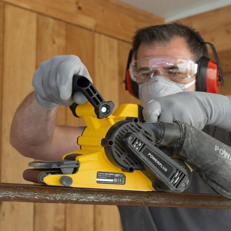 POWERPLUS POWX0461 PÁSOVÁ BRUSKA 900 W - PÁSOVÉ BRUSKY - ELEKTRICKÉ NÁŘADÍ