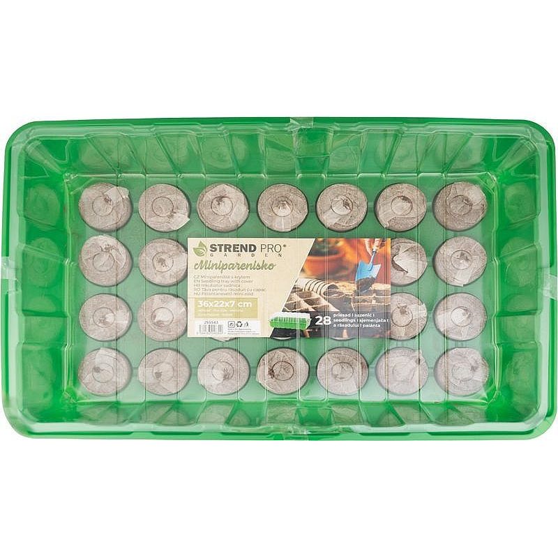 MINIPAŘENIŠTĚ HERRISON MG-029, S 28 KOKOSOVÝMI PELETAMI, 360X220X70MM - PAŘENIŠTĚ A SADBOVAČE - ZAHRADA