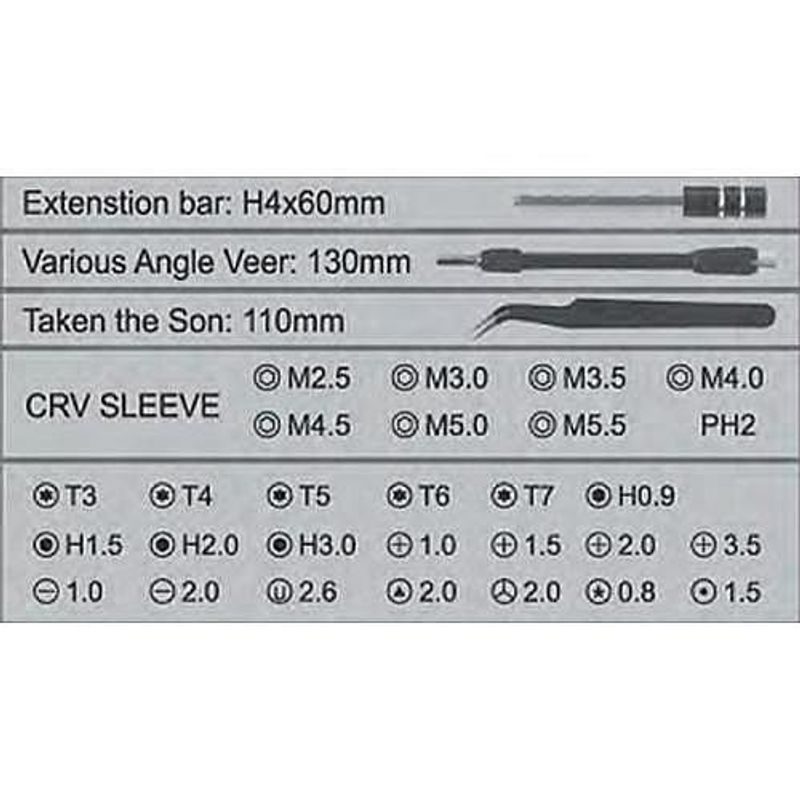 SADA NA OPRAVU MOBILŮ BST-8920 36KS - HODINÁŘSKÉ - DOPLŇKY A VYCHYTÁVKY - DŮM A DOMÁCNOST, ELEKTRO..