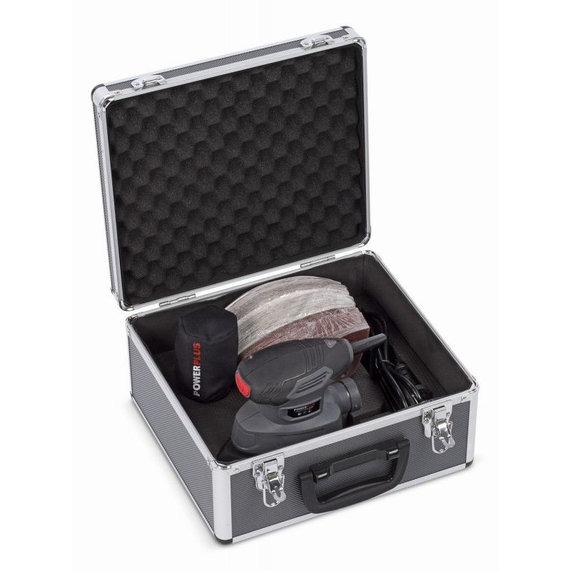 POWERPLUS POWESET5 VIBRAČNÍ MINI DELTA BRUSKA 140 W SET - LEVNÉ VIBRAČNÍ A DELTA BRUSKY - ELEKTRICKÉ NÁŘADÍ