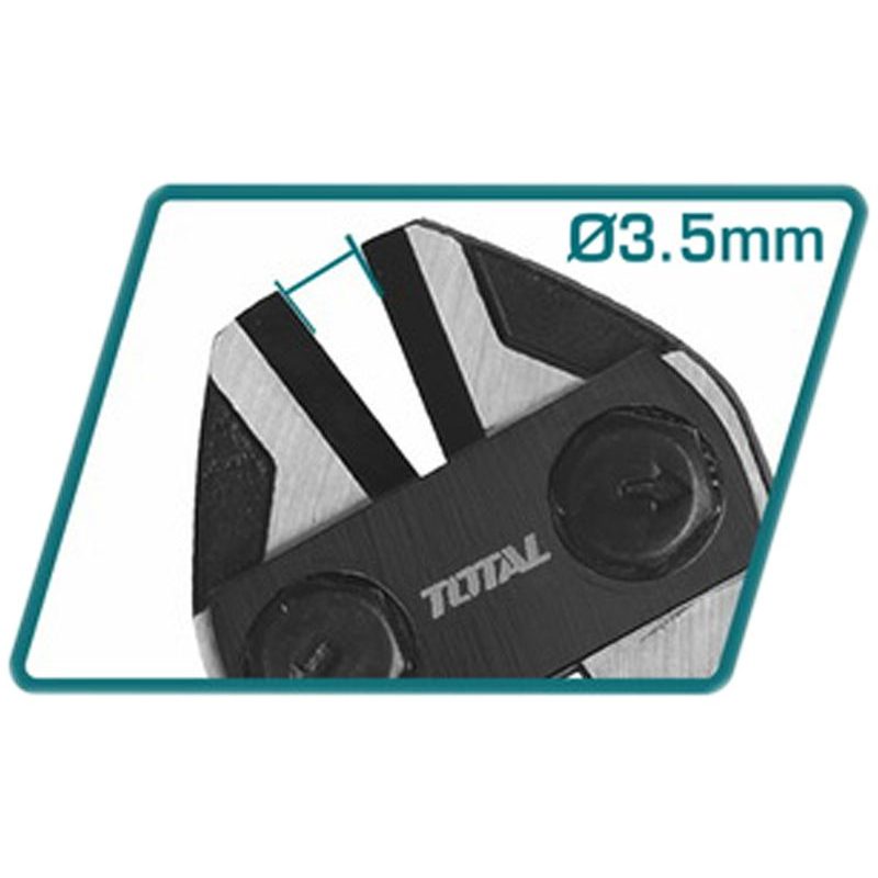 TOTAL KLEŠTĚ ŠTÍPACÍ PÁKOVÉ, INDUSTRIAL, 200MM/8", CRV, THT11386 - PÁKOVÉ KLEŠTĚ - RUČNÍ NÁŘADÍ