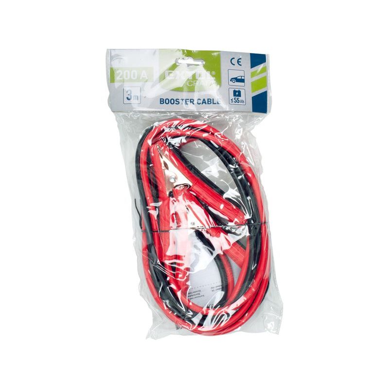 EXTOL CRAFT KABEL STARTOVACÍ, 200A, 9608 - STARTOVACÍ KABELY - DÍLNA A GARÁŽ