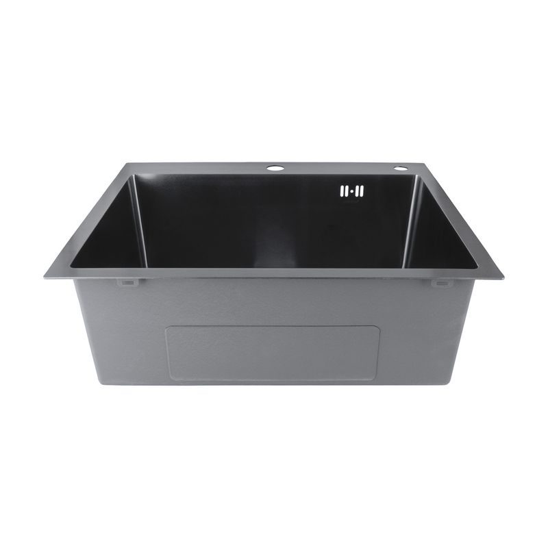 NEREZOVÝ DŘEZ MIXXUS MH5843 GRAPHITE SE SIFONEM, GRAFITOVÝ | MH5843 GRAPHITE MIXXUS - DŘEZY - SANITA