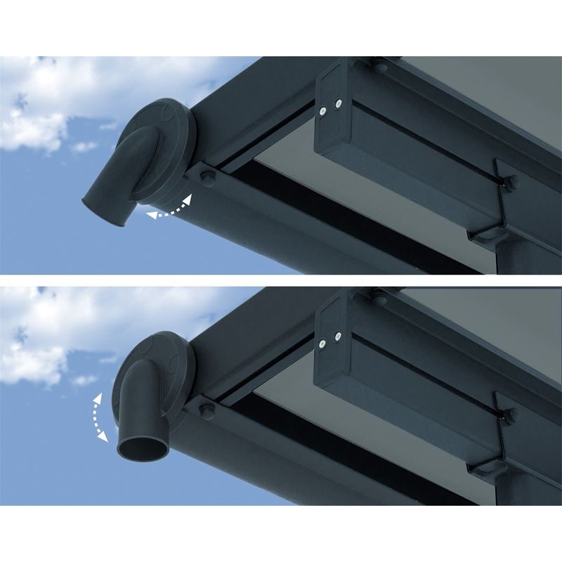 PALRAM - CANOPIA CAPRI 3000 ANTRACIT 3 X 3 HLINÍKOVÁ (MONTOVANÁ) PERGOLA - PERGOLY - DŮM A DOMÁCNOST, ELEKTRO..