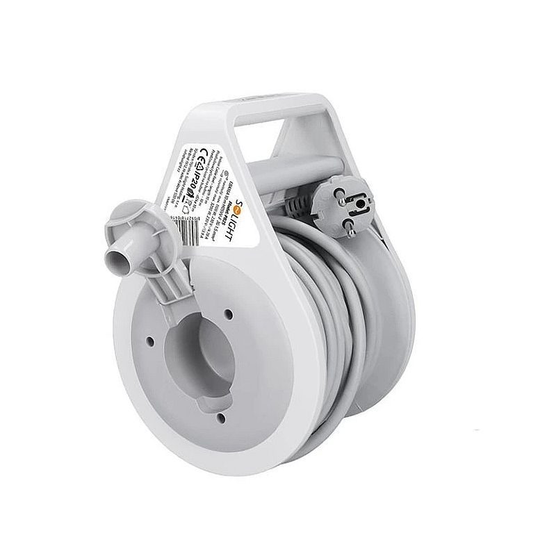 BUBEN VNITŘNÍ 3Z, 10M, 3 X 1,5MM2, 14X12X20,5CM, Ø14CM, ŠEDÝ KABEL - PRODLUŽOVACÍ KABELY - PŘÍSLUŠENSTVÍ