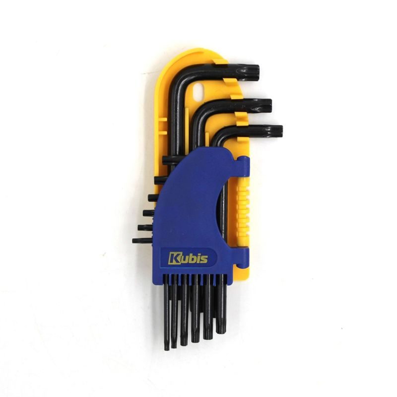NÁSTRČKOVÉ KLÍČE SADA TORX 9 KS, T10, T15, T20, T25, T27, T30, T40, T45, T50, CRV TRX | 02-08-9609 KUBIS - KLIČE TORX - RUČNÍ NÁŘADÍ