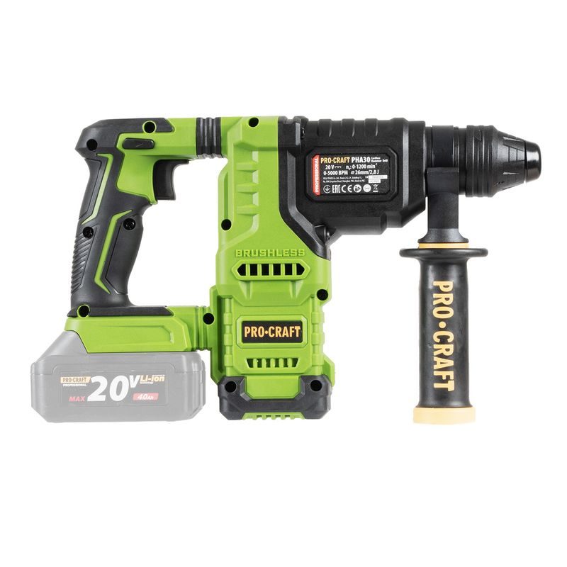 KLADIVO VRTACÍ AKU PROCRAFT PHA30 | PHA30 PROCRAFT - AKU VRTACÍ, SEKACÍ A KOMBINOVANÁ KLADIVA - AKU NÁŘADÍ