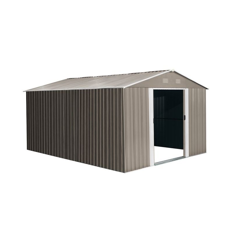 RIWALL PRO RMSA 12X10 BROWN ZAHRADNÍ DOMEK KOVOVÝ 3 X 3,7 M SE SEDLOVOU STŘECHOU HNĚDÝ - ZAHRADNÍ DOMKY - DŮM A DOMÁCNOST, ELEKTRO..