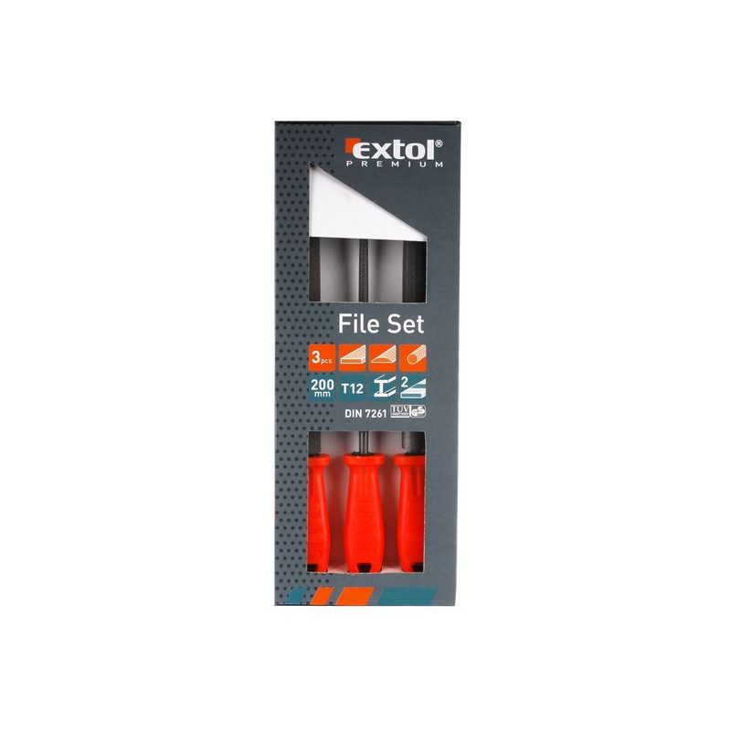 EXTOL PREMIUM ZRUŠENO! NAHRAZENO VÝROBKEM 8803610, PILNÍKY, SADA, 3KS, 200MM, 8803690 - PILNÍKY - RUČNÍ NÁŘADÍ