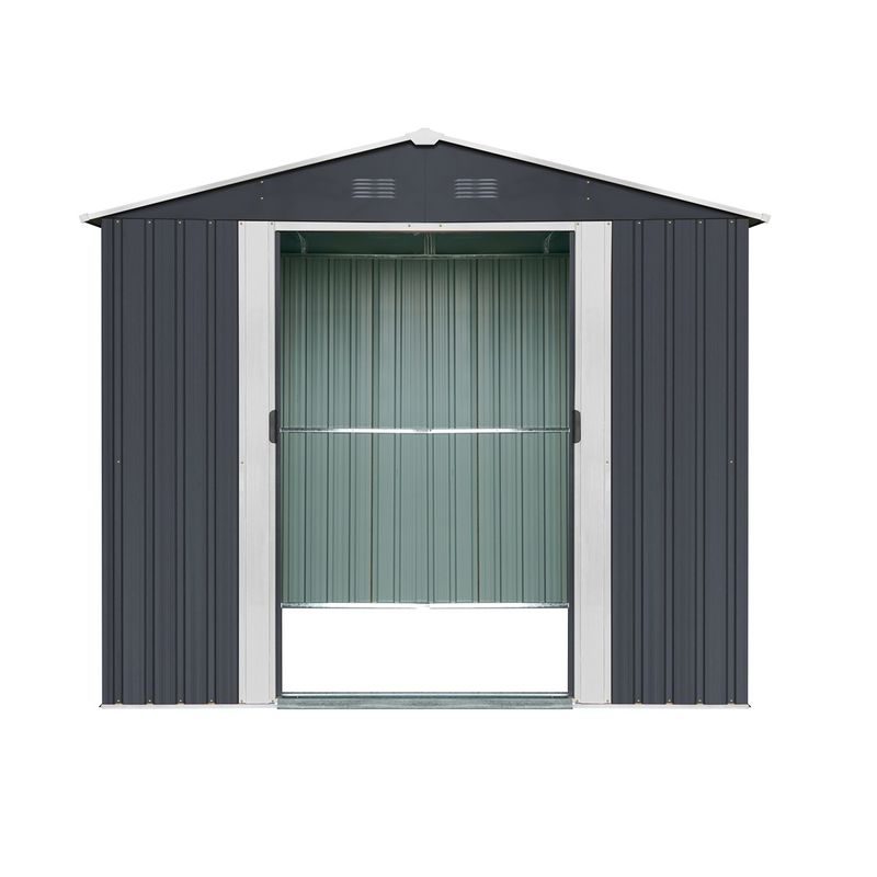 RIWALL PRO RMSA 6X8 ANTHRACITE ZAHRADNÍ DOMEK KOVOVÝ 2,4 X 1,7 M SE SEDLOVOU STŘECHOU ANTRACIT - ZAHRADNÍ DOMKY - DŮM A DOMÁCNOST, ELEKTRO..