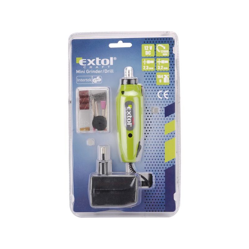 EXTOL CRAFT MINI VRTAČKA/BRUSKA S TRANSFORMÁTOREM, 404120 - PŘÍMÁ BRUSKA - ELEKTRICKÉ NÁŘADÍ