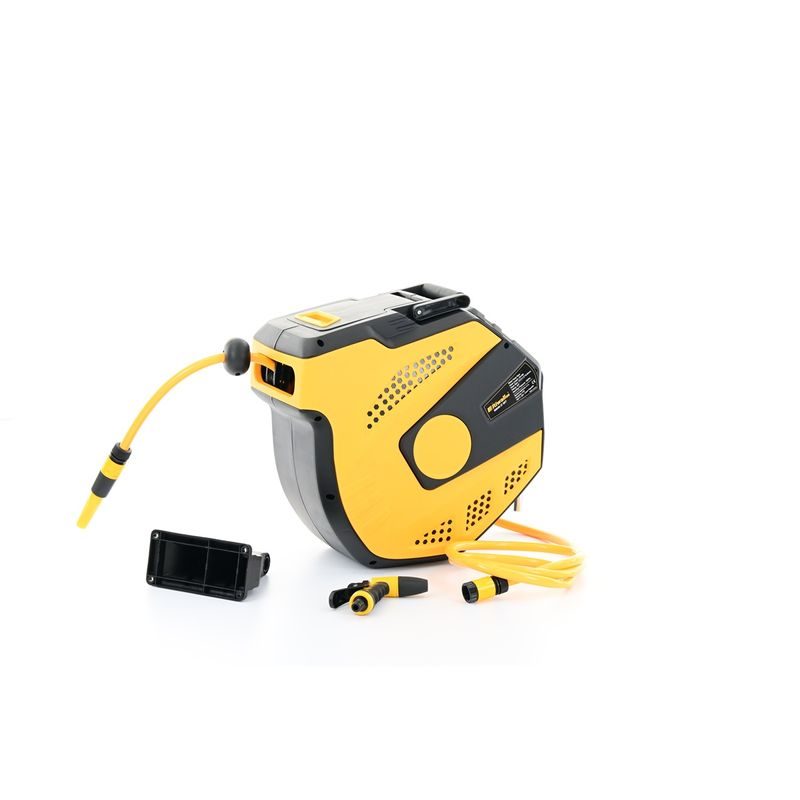 RIWALL PRO RWHR 27 SET SAMONAVÍJECÍ BUBEN SE ZAHRADNÍ HADICÍ 27 M A PŘÍSLUŠENSTVÍM - NAVIJÁKY NA HADICI - ZAHRADA