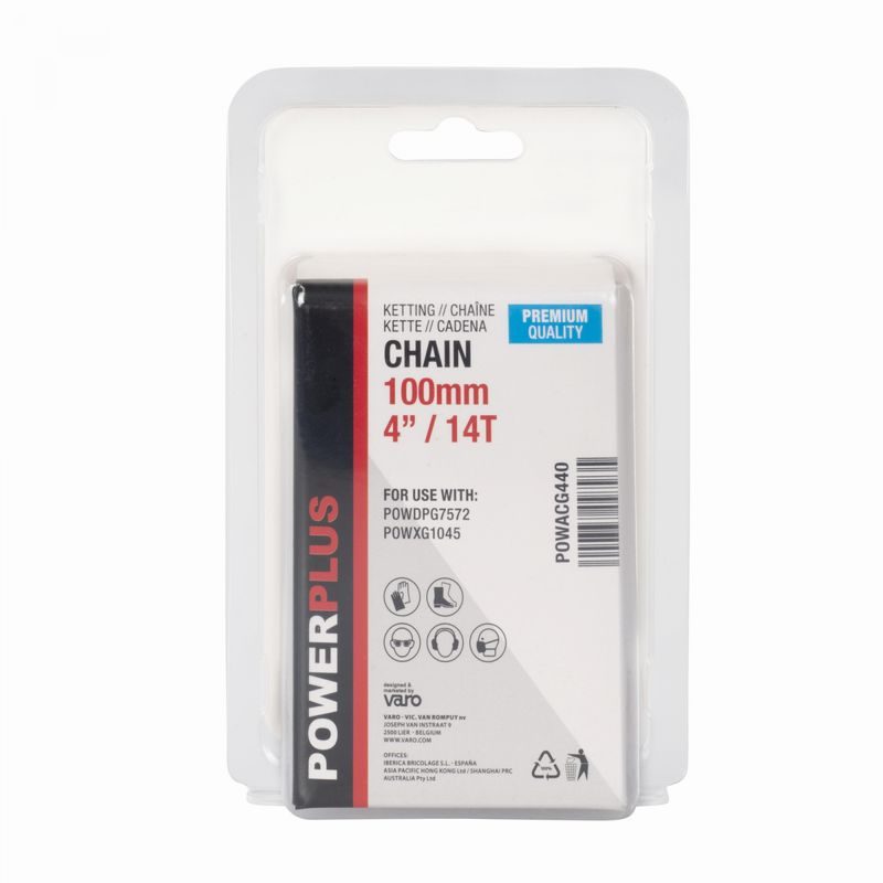 POWERPLUS POWACG440 PILOVÝ ŘETĚZ 4" (100) - 14T POWERPLUS - ŘETĚZY - ŘETĚZOVÉ PILY - ZAHRADA