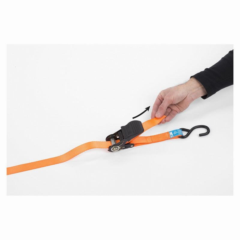 KREATOR KRTH40806 UPÍNACÍ POPRUH RÁČNOVÝ S HÁKY 225KG / 4,5M (SADA 2KS) HIGH QUALITY - UPÍNACÍ PÁSY (KURTNY) A GUMY - DÍLNA A GARÁŽ