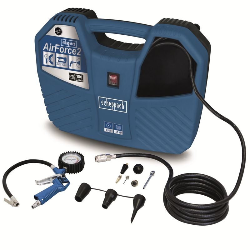 SCHEPPACH AIR FORCE 2 BEZOLEJOVÝ KOMPRESOR - BEZOLEJOVÉ KOMPRESORY - PNEU NÁŘADÍ