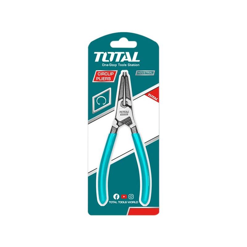 TOTAL KLEŠTĚ NA POJISTNÉ KROUŽKY ROVNÉ, 180MM, INDUSTRIAL, THTJ21803 - NA POJISTNÉ KROUŽKY SEEGER - RUČNÍ NÁŘADÍ