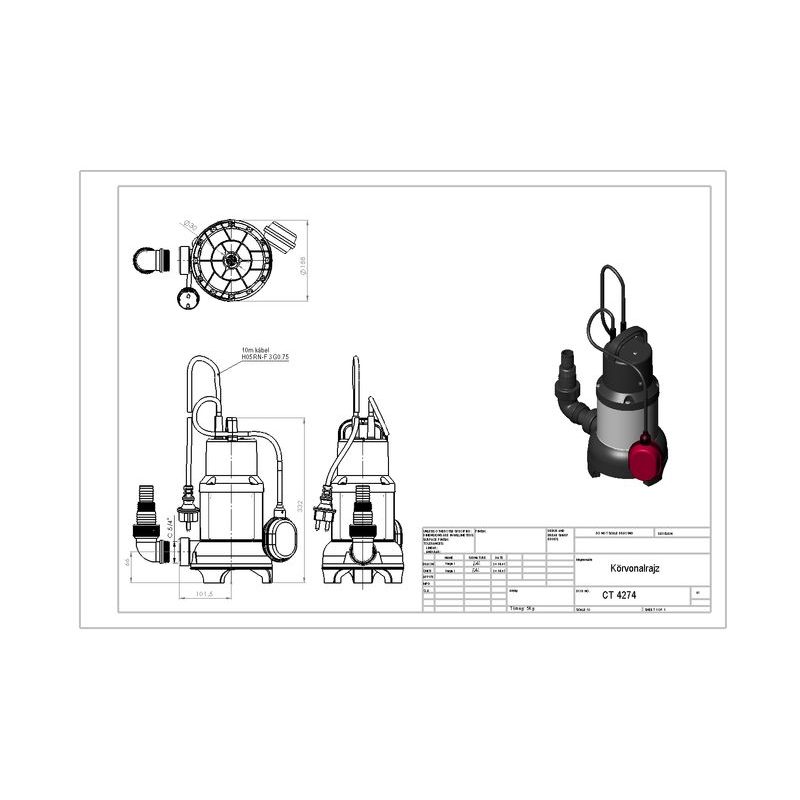 ELPUMPS CT 4274 - KALOVÁ ČERPADLA - ZAHRADA