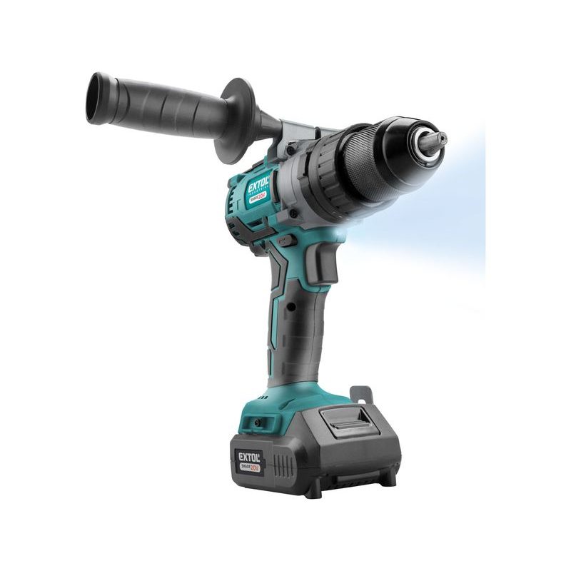 EXTOL INDUSTRIAL VRTACÍ ŠROUBOVÁK AKU S PŘÍKLEPEM SHARE20V, BRUSHLESS, 20V LI-ION, 2AH, 8791800 - PŘÍKLEPOVÝ ŠROUBOVÁK 18V - 20V - AKU NÁŘADÍ