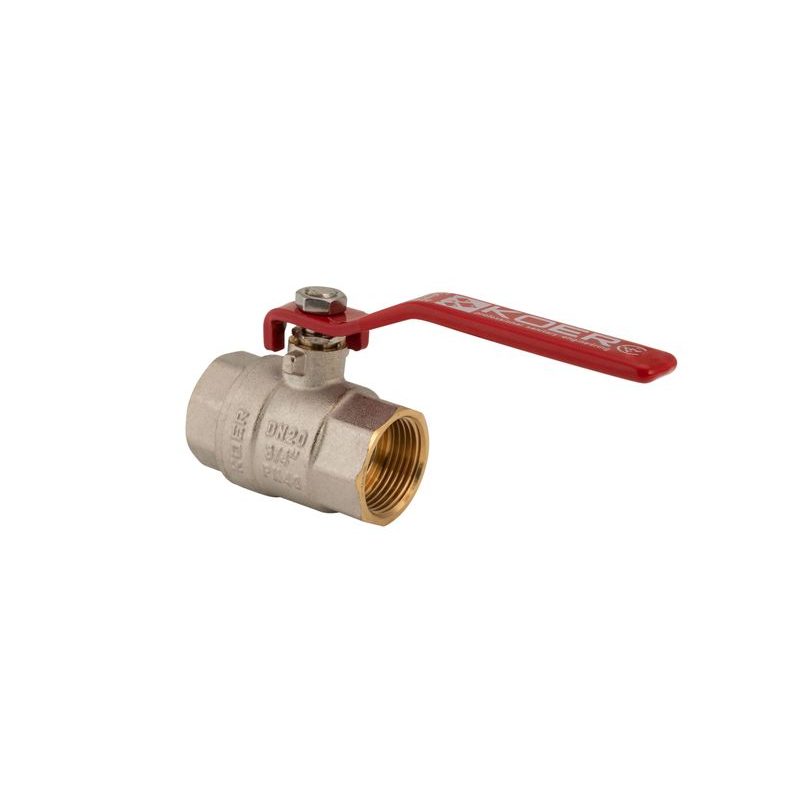 KULOVÝ KOHOUT PÁKOVÝ ČERVENÝ, KR.214 3/4"FF | KR.214 3/4"FF PROCRAFT - PŘÍSLUŠENSTVÍ (KOHOUTY, ŠROUBENÍ,...) - SANITA