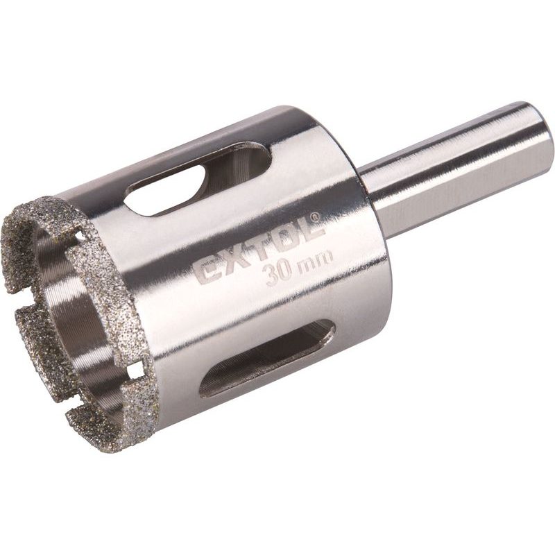 EXTOL PREMIUM KORUNKA VYKRUŽOVACÍ DIAMANTOVÁ NA SKLO A KERAMIKU, O 30MM, 8801987 - VRTÁKY DO SKLA A KERAMIKY - PŘÍSLUŠENSTVÍ