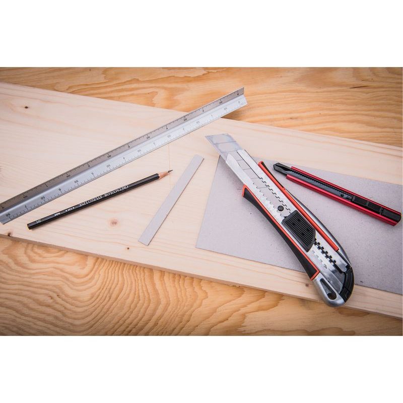 EXTOL PREMIUM NŮŽ ULAMOVACÍ KOVOVÝ S VÝZTUHOU, 18MM AUTO-LOCK, 8855024 - ULAMOVACÍ NOŽE - RUČNÍ NÁŘADÍ