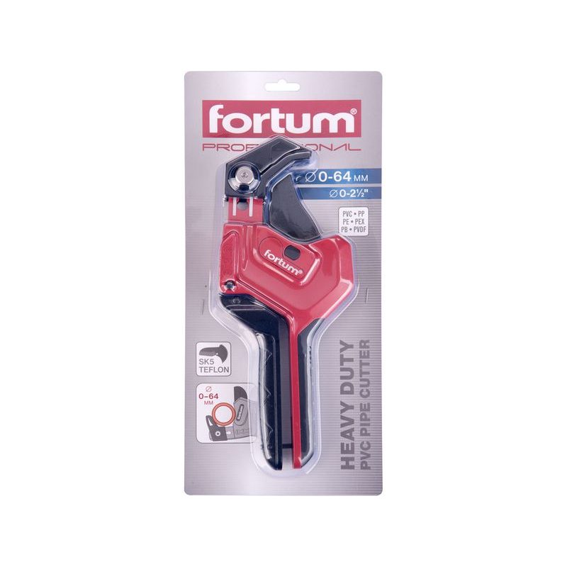 FORTUM NŮŽKY NA PLASTOVÉ TRUBKY, O 0-64MM, 4775018 - NŮŽKY NA PLASTOVÉ TRUBKY (PPR) - RUČNÍ NÁŘADÍ