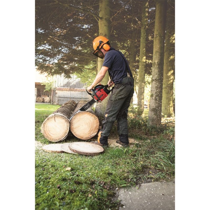 SCHEPPACH BKS 5300 S ŘETĚZOVÁ PILA S BENZINOVÝM MOTOREM 53 CCM + SLUCHÁTKA + OCHRANNÉ BRÝLE - MOTOROVÉ (BENZÍNOVÉ) ŘETĚZOVÉ PILY - ZAHRADA