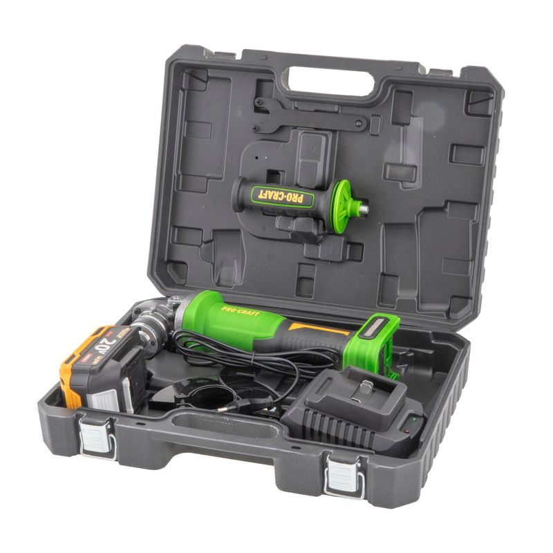 AKU BRUSKA PROCRAFT PWА220 | PWA220 PROCRAFT - AKU UHLOVÉ BRUSKY - AKU NÁŘADÍ