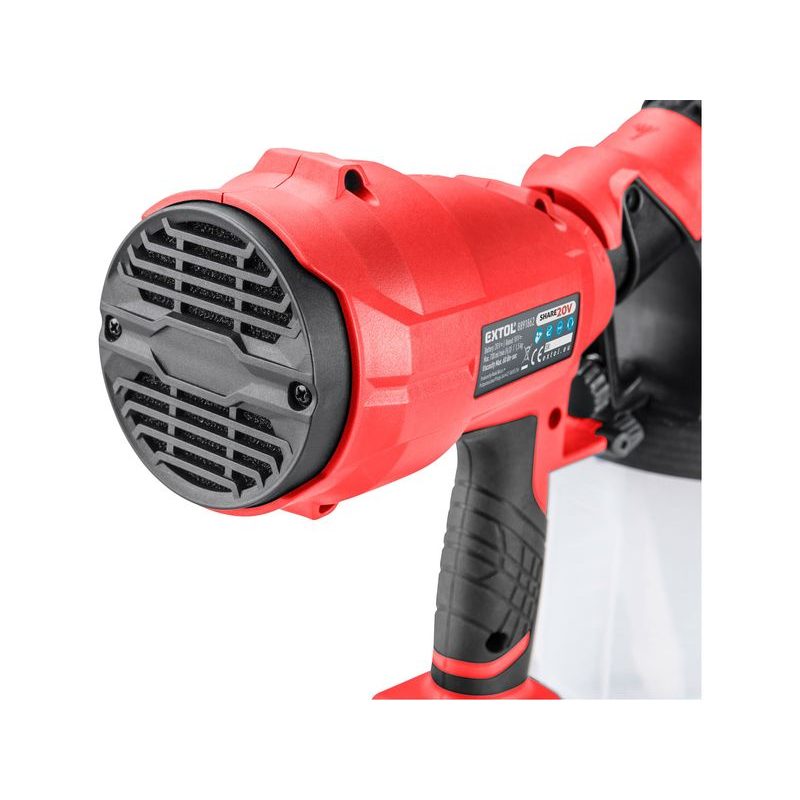EXTOL PREMIUM 8891863 PISTOLE STŘÍKACÍ HVLP AKU SHARE20V, 20V LI-ION, BEZ BATERIE A NABÍJEČKY, 8891863 - AKU SPECIALITY - AKU NÁŘADÍ