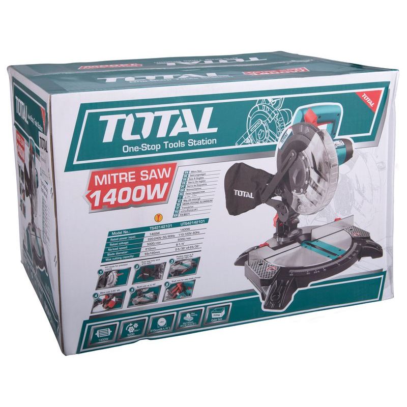 TOTAL PILA POKOSOVÁ, 1400W, 210MM, TS42142101 - ZNAČKA TOTAL - ELEKTRICKÉ NÁŘADÍ