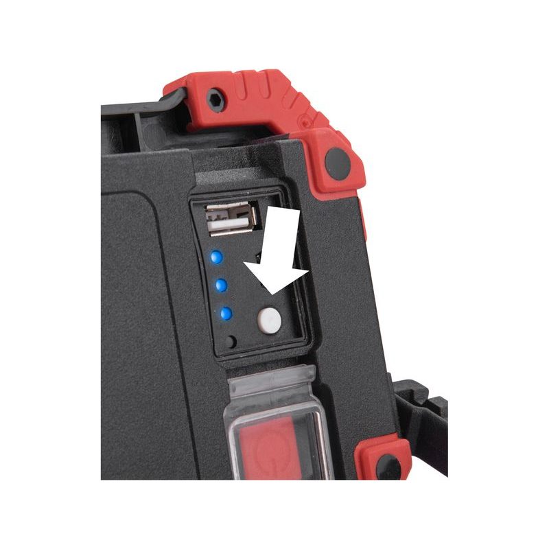 EXTOL LIGHT REFLEKTOR LED, 1000LM, USB NABÍJENÍ S POWERBANKOU, LI-ION, 43272 - LED SVĚTLA - SVÍTIDLA