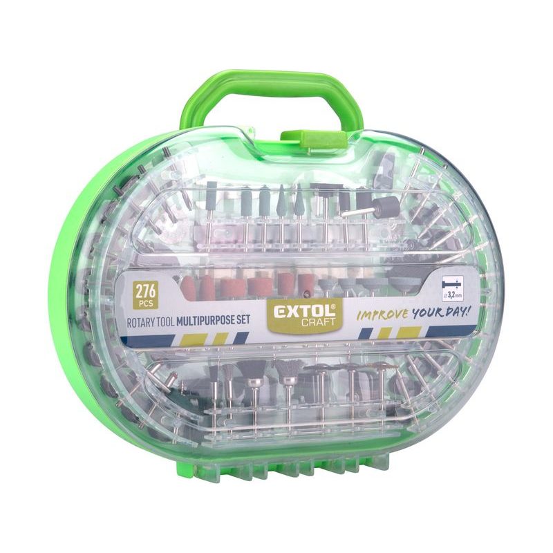 EXTOL CRAFT NÁSTAVCE NA PŘÍMOU BRUSKU, SADA 276KS, 903772 - K PŘÍMÝM BRUSKÁM - PŘÍSLUŠENSTVÍ